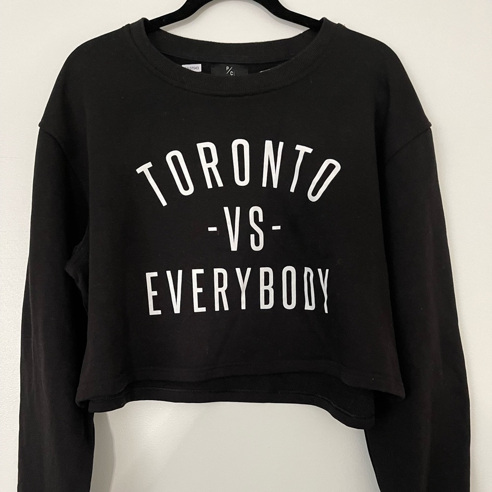 Toronto vs Everybody cropped sweatshirt by Peace Collection